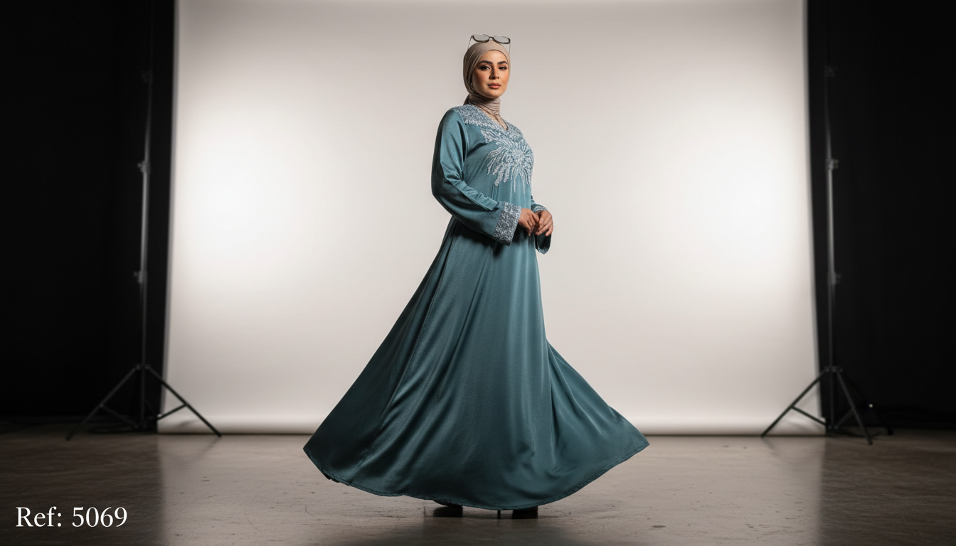 عباية استقبال مطرزة - كود 5069