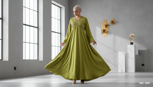 عباية استقبال مطرزة - كود 5067