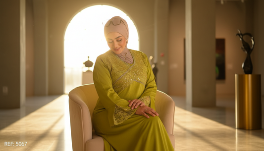 عباية استقبال مطرزة - كود 5067