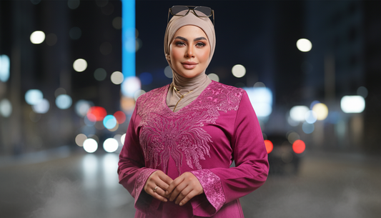 عباية استقبال مطرزة - كود 5069